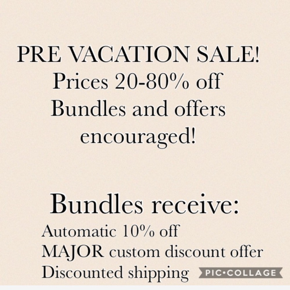 HOLIDAY SALE: PRE-VACATION CLEAROUT ENDS SOON